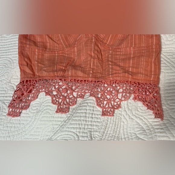 Free People FP One Coral Crochet Trim Cami | Size XS - Picture 4 of 6
